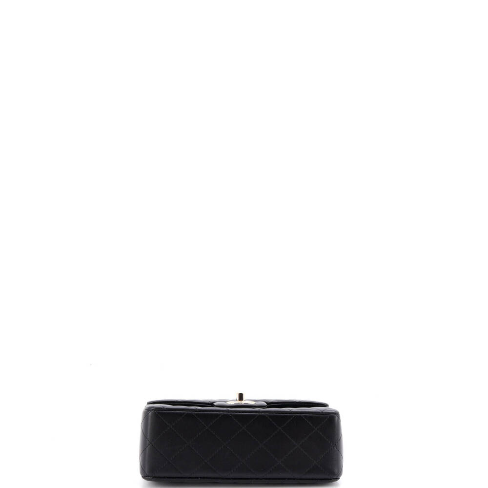 Chanel Mini Classic Single Flap Top Handle Bag Quilted Lambskin - Picture 4 of 5